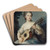 Portrait de Marie-Louise-Adlade-Jacquette de Robien, vicomtesse de Mirabeau by Elisabeth Louise Vige Le Brun Art Drink Coaster set Portrait de Marie-Louise-Adlade-Jacquette de Robien, vicomtesse de Mirabeau by Elisabeth Louise Vige Le Brun Art Drink Coaster set
