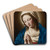 Madonna At Prayer by Giovanni Battista Salvi da Sassoferrato Art Drink Coaster set