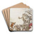 The Quack Frog by Arthur Rackham Art Drink Coaster set