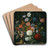 Still Life Of Flowers In A Vase On A Stone Ledge With A Corn Cob And A Snail by Jacob Rootius Art Drink Coaster set Still Life Of Flowers In A Vase On A Stone Ledge With A Corn Cob And A Snail by Jacob Rootius Art Drink Coaster set