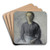 Portrt Af Ida (Portrait Of Ida) by Vilhelm Hammershi Art Drink Coaster set