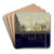 Schleusentor vor einem Palast mit einem Basrelief by Johannes Huibert Prins Art Drink Coaster set