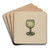 Wine Glass by Agnes Karlin Art Drink Coaster set Wine Glass by Agnes Karlin Art Drink Coaster set