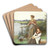 Waiting for the ferry by William Affleck Art Drink Coaster set