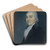 Noah Webster by James Sharples Art Drink Coaster set
