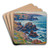 La Terre De Clden, Point De Raz, Finistre by Henry Moret Art Drink Coaster set La Terre De Clden, Point De Raz, Finistre by Henry Moret Art Drink Coaster set