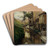 La Bivre, rue Vulpian by Germain Eugne Bonneton Art Drink Coaster set