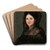 Portrait of a Lady in a Black Mantilla by Francisco de Goya Art Drink Coaster set