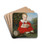 Bildnis eines Knaben mit Zwerghasen by Joseph Weidner Drink Coasters - set of 4