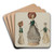 Doll by Jane Iverson Art Drink Coaster set