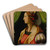 Profile of aWoman; a 'Testa Ideale' by Antonio di Donnino del Mazziere Art Drink Coaster set