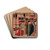 Annunciation by Master of the Cini Madonna Drink Coasters - set of 4