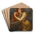 Lorelei, the Nymph of the Rhine by Charles Edward Hall Art Drink Coaster set Lorelei, the Nymph of the Rhine by Charles Edward Hall Art Drink Coaster set