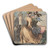 Two Grisettes by Constantin Guys Art Drink Coaster set