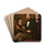 Self-portrait with his sons Carlos and Vicente by Antonio Mara Esquivel Drink Coasters - set of 4