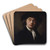 Portrait d'inconnu by Pierre-Paul Prud'hon Art Drink Coaster set Portrait d'inconnu by Pierre-Paul Prud'hon Art Drink Coaster set