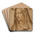 The head of the Virgin with the Annunciation by Bartolomeo Passarotti Art Drink Coaster set The head of the Virgin with the Annunciation by Bartolomeo Passarotti Art Drink Coaster set