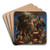 The Fall of the Giants by Guido Reni Art Drink Coaster set