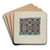 Handwoven Coverlet by William O. Fletcher Art Drink Coaster set