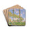 Poplars in the Sun by Claude Monet Drink Coasters - set of 4