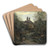 Semur, Le Chemin De L'glise by Jean-Baptiste-Camille Corot Art Drink Coaster set Semur, Le Chemin De L'glise by Jean-Baptiste-Camille Corot Art Drink Coaster set