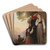 Der Abschied by Ludwig Knaus Art Drink Coaster set