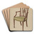 Armchair by Nicholas Gorid Art Drink Coaster set