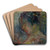 Head of a Woman in Profile by Arnold Peter Weisz-Kubnan Art Drink Coaster set