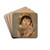 Little girl with a doll by Tadeusz Makowski Drink Coasters - set of 4 Little girl with a doll by Tadeusz Makowski Drink Coasters - set of 4