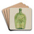 Liquor Flask by Charles Caseau Art Drink Coaster set Liquor Flask by Charles Caseau Art Drink Coaster set