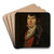 Male portrait by Jan Rustem Art Drink Coaster set Male portrait by Jan Rustem Art Drink Coaster set