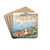 A View Of Dubrovnik by Anton Perko Drink Coasters - set of 4 A View Of Dubrovnik by Anton Perko Drink Coasters - set of 4