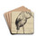 Storch by Hans Thoma Drink Coasters - set of 4