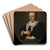 Portrait of Sara de Bie by Jacob Adriaensz Backer Art Drink Coaster set