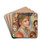 Study of Girls' Heads (tude de ttes de jeunes filles) by Pierre-Auguste Renoir Drink Coasters - set of 4