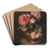 Pfingstrosen by Eduard von Grtzner Art Drink Coaster set