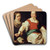 Salome by Bernardo Strozzi Art Drink Coaster set