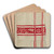 Linen Towel - Flower Design by Eva Wilson Art Drink Coaster set