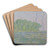 Meadow at Giverny by Claude Monet Art Drink Coaster set