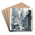 Straatje met gezicht op de St. Nicolaaskerk te Monnickendam by Martin Monnickendam Art Drink Coaster set