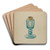 Lamp by Frank Fumagalli Art Drink Coaster set