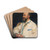 Portrait de Firmin Javel by Jean Joseph Weerts Drink Coasters - set of 4