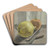Stilleven met vruchten, mes en potlood by Jan Brandes Art Drink Coaster set