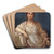 Portrait of girl with a crown by Guido Reni Art Drink Coaster set