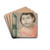 Girl with a canary by Tadeusz Makowski Drink Coasters - set of 4 Girl with a canary by Tadeusz Makowski Drink Coasters - set of 4