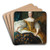 Portrait of Marie Leszczynska, Queen of France (1703-1768) by Alexis Simon Belle Art Drink Coaster set
