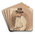 Study of a village boy by Piotr Michaowski Art Drink Coaster set