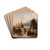 Capriccio, Venice, Scene on a Canal by Johann Wilhelm Jankowsky Drink Coasters - set of 4
