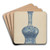 Porcelain Vase by John Fisk Art Drink Coaster set Porcelain Vase by John Fisk Art Drink Coaster set