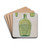 Liquor Flask by Charles Caseau Drink Coasters - set of 4 Liquor Flask by Charles Caseau Drink Coasters - set of 4
